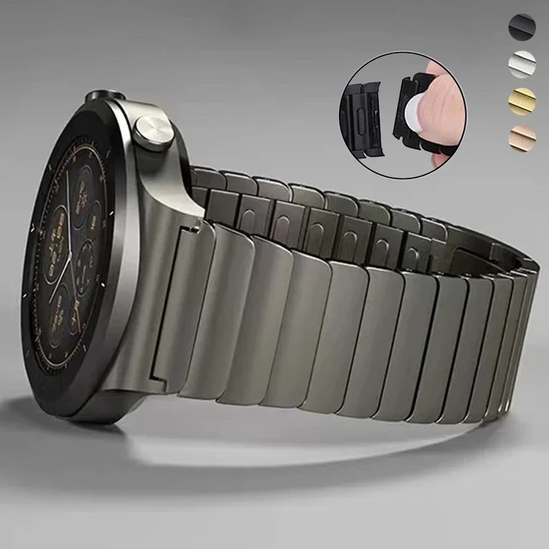 Seiko Watches Smartwatch - 22mm Titanium Legering Band Voor HUAWEI
