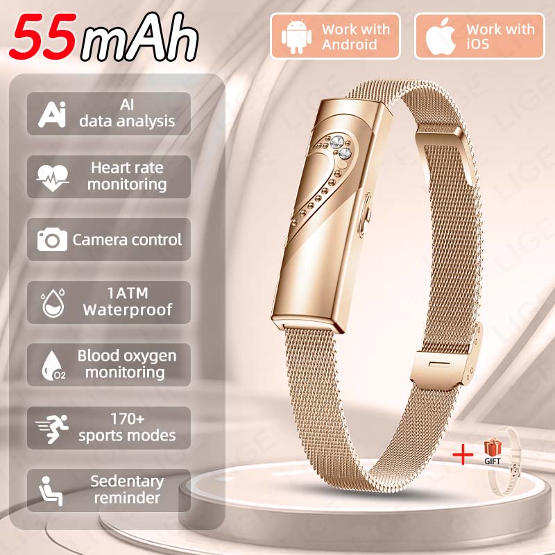 Couple Watches Smartwatch - LIGE slimme armband Real-time hartslagmeting Sport