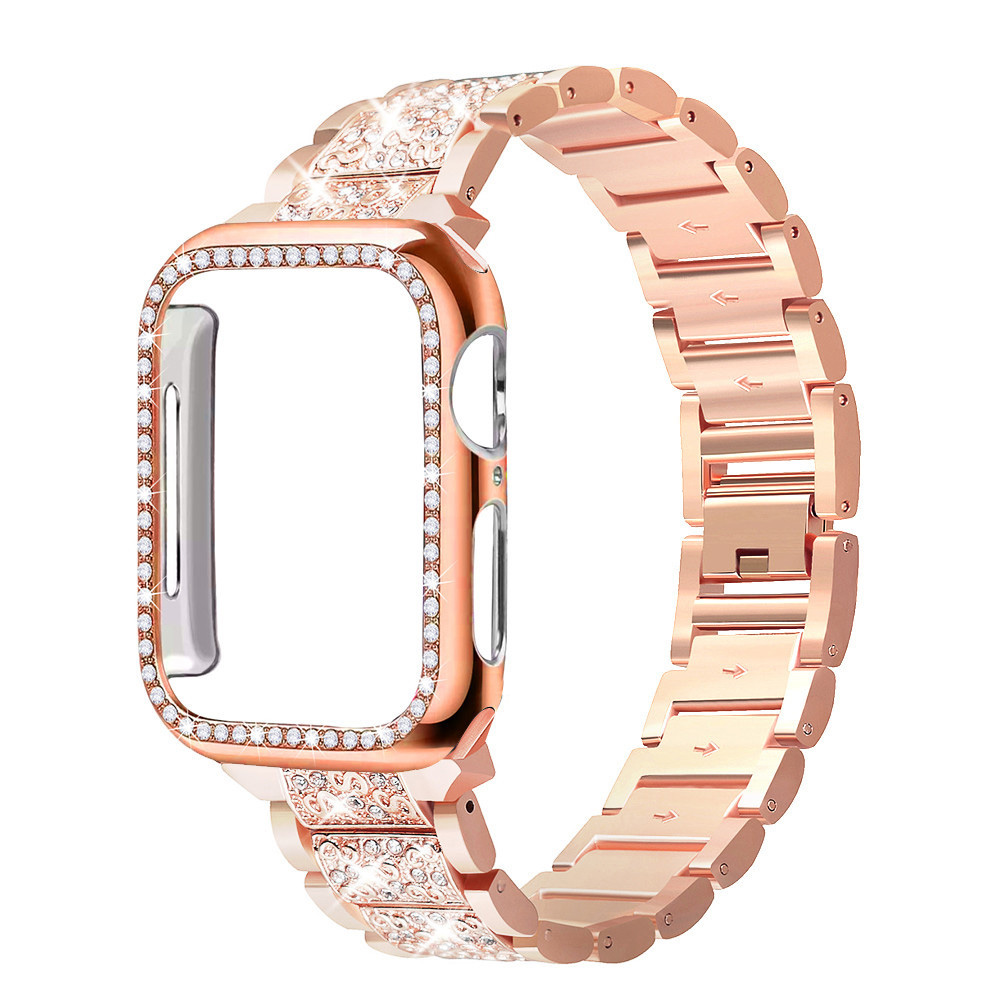 Smartwatch Luxury Watches For Women - Hoes + Bling Band Voor Apple