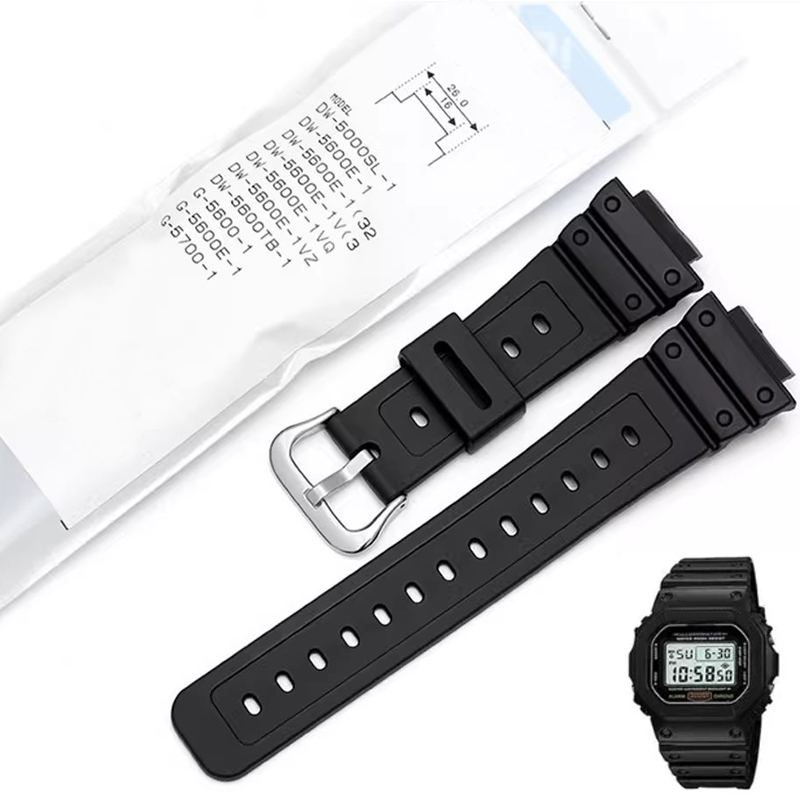 Casio Watches Smartwatch - Siliconen Kleine vierkante hars Band Voor