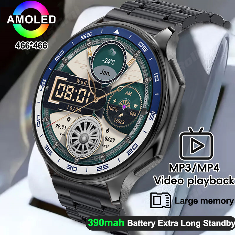 Smartwatch Timex Watches For Men - 1.43 AMOLED Smart Horloge 3D Surround