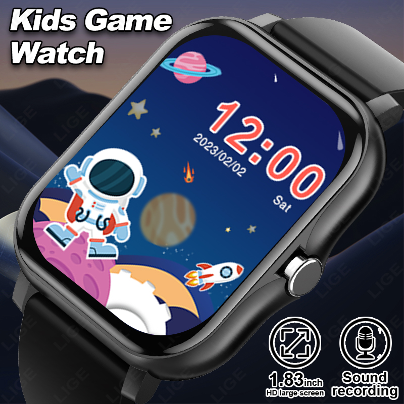 Smartwatch Digital Watches For Kid Girl - LUIK 2025 Audioboek Kinderen Smartwatch Mode