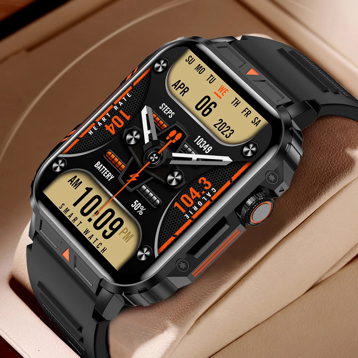 Smartwatch Luxury Watches For Women - 2026 Luxe militaire smartwatch Heren Gezondheidsmonitor