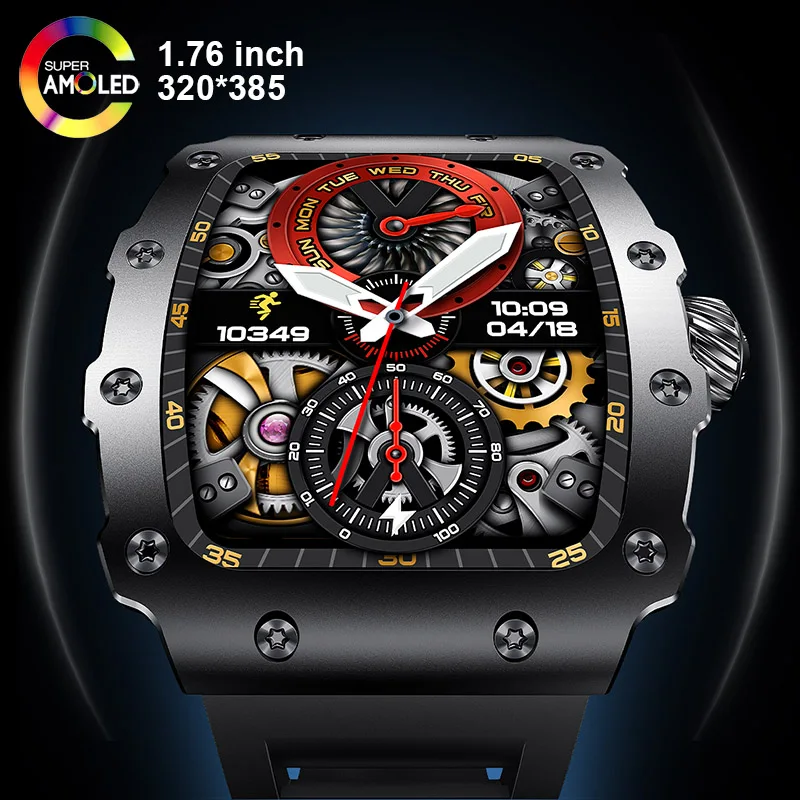Hybrid Smartwatch - Nieuwe Trend Smart Horloge 1.76 inch