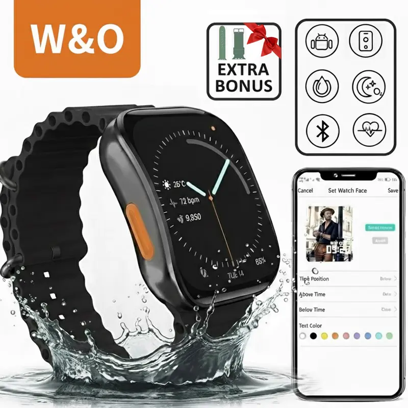 Smartwatch Watches Birthday Gift For Men - Smartwatch voor dames en heren, 1,83''