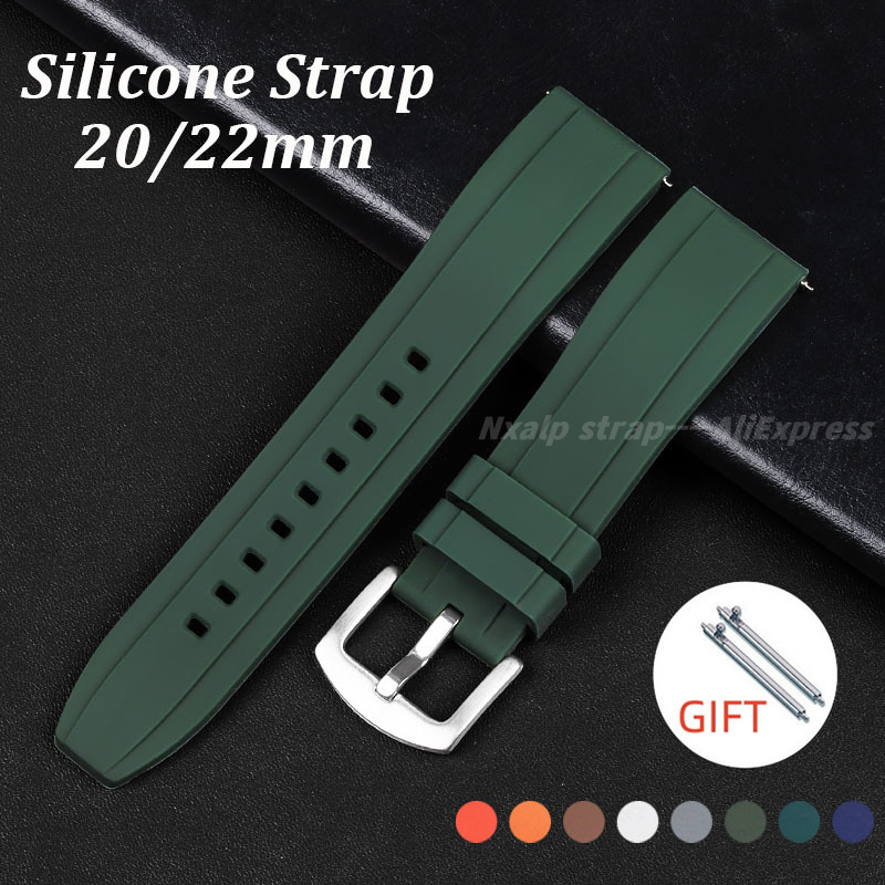 Watches Rolex Smartwatch - 20Mm 22Mm Siliconen Horlogeband Voor Rolex