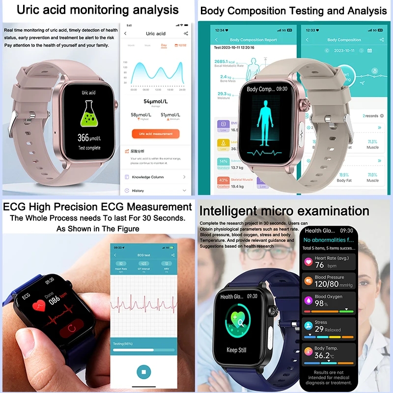 2025 Nieuw voor XIAOM1 ECG+PPG - Smartwatch Military Watches For Men recensie en prijs