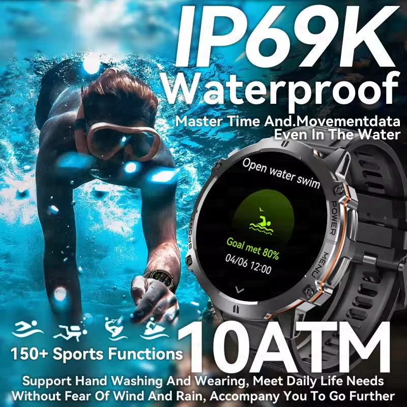 2026New Militaire 1000mAh Spor - Smartwatch Military Watches For Men recensie en prijs