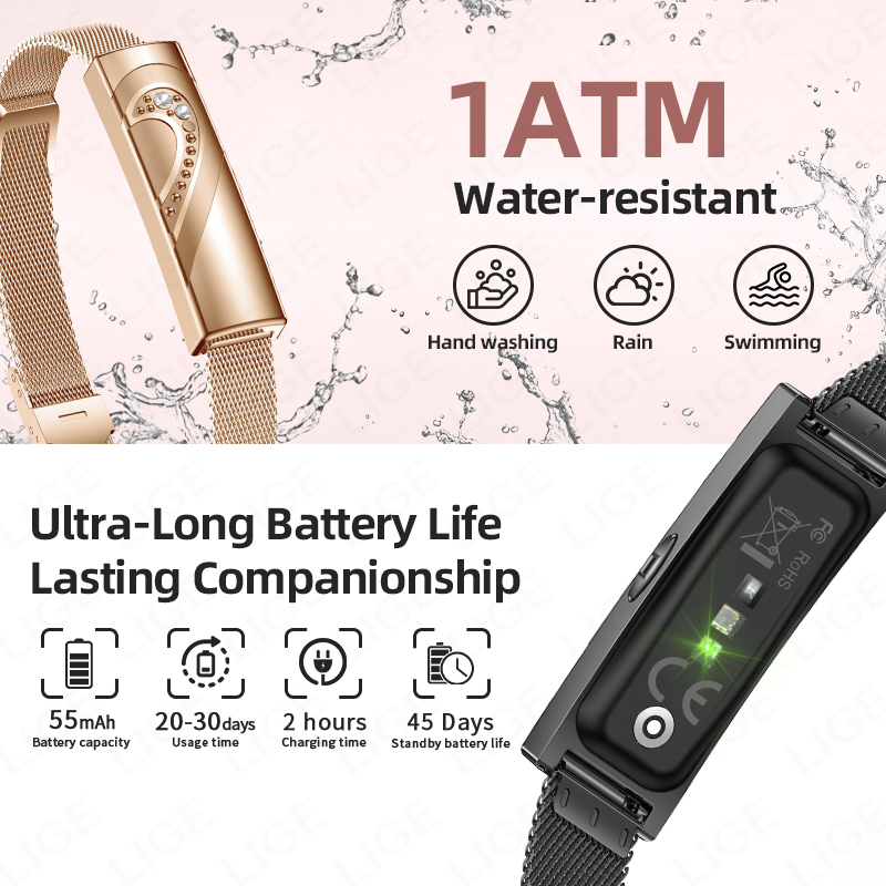LIGE slimme armband Real-time  - Couple Watches Smartwatch recensie en prijs