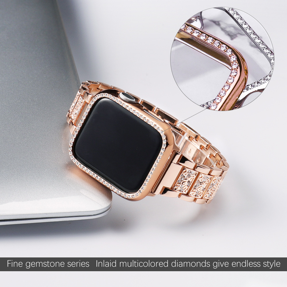 Hoes + Bling Band Voor Apple W - Smartwatch Luxury Watches For Women recensie en prijs