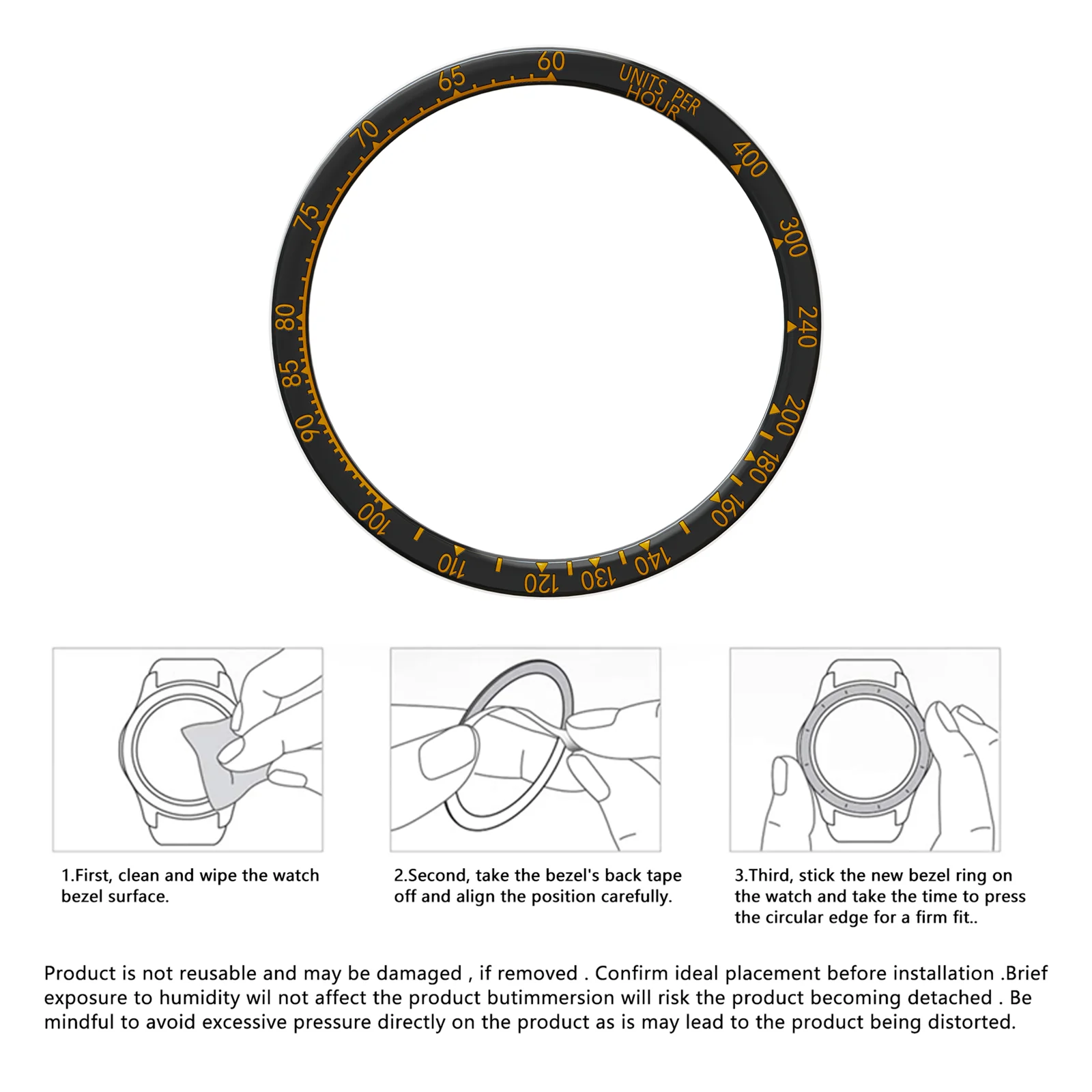Smartwatch metalen bezel voor  - Smartwatch Ring Watches recensie en prijs