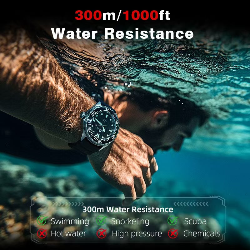 Roestvrij staal duikhorloge Zo - Smartwatch Ring Watches recensie en prijs