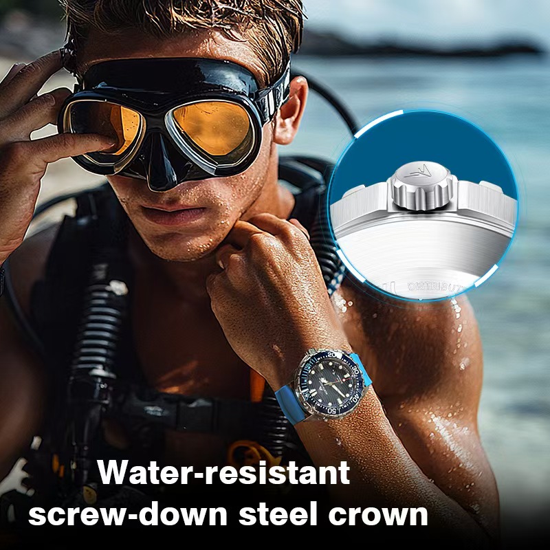 Roestvrij staal duikhorloge Zo - Smartwatch Ring Watches recensie en prijs