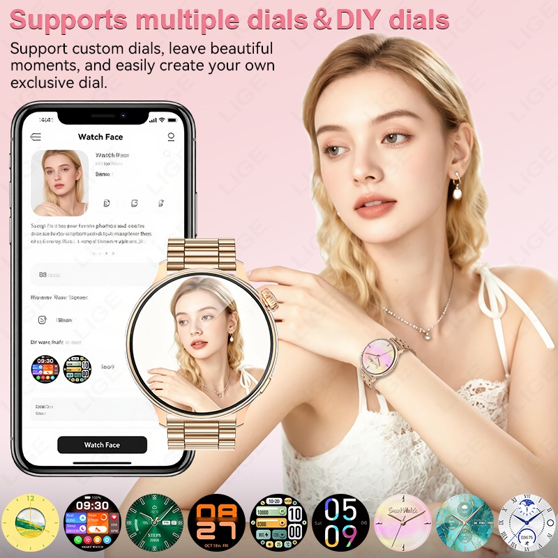 LIGE Luxe Dames Smartwatch 1.2 - Smartwatch Luxury Watches For Women recensie en prijs