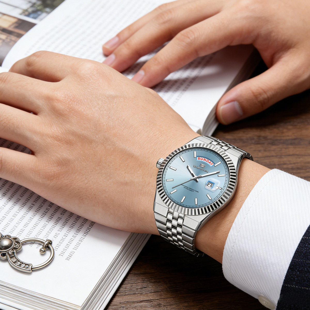 Heren quartzhorloge Pilot-seri - Smartwatch Ring Watches recensie en prijs