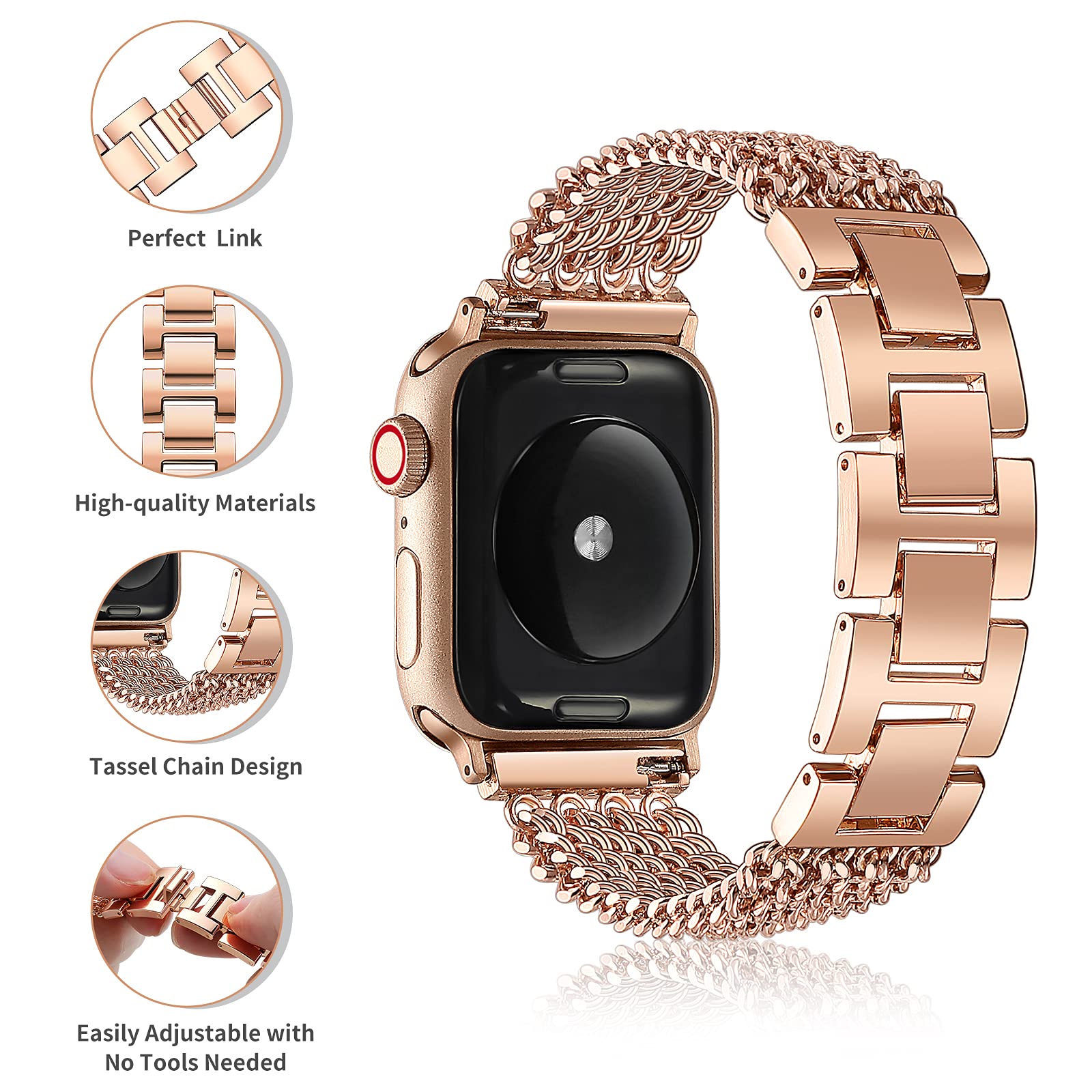 Starlight Band Voor Apple Horl - Smartwatch Luxury Watches For Women recensie en prijs