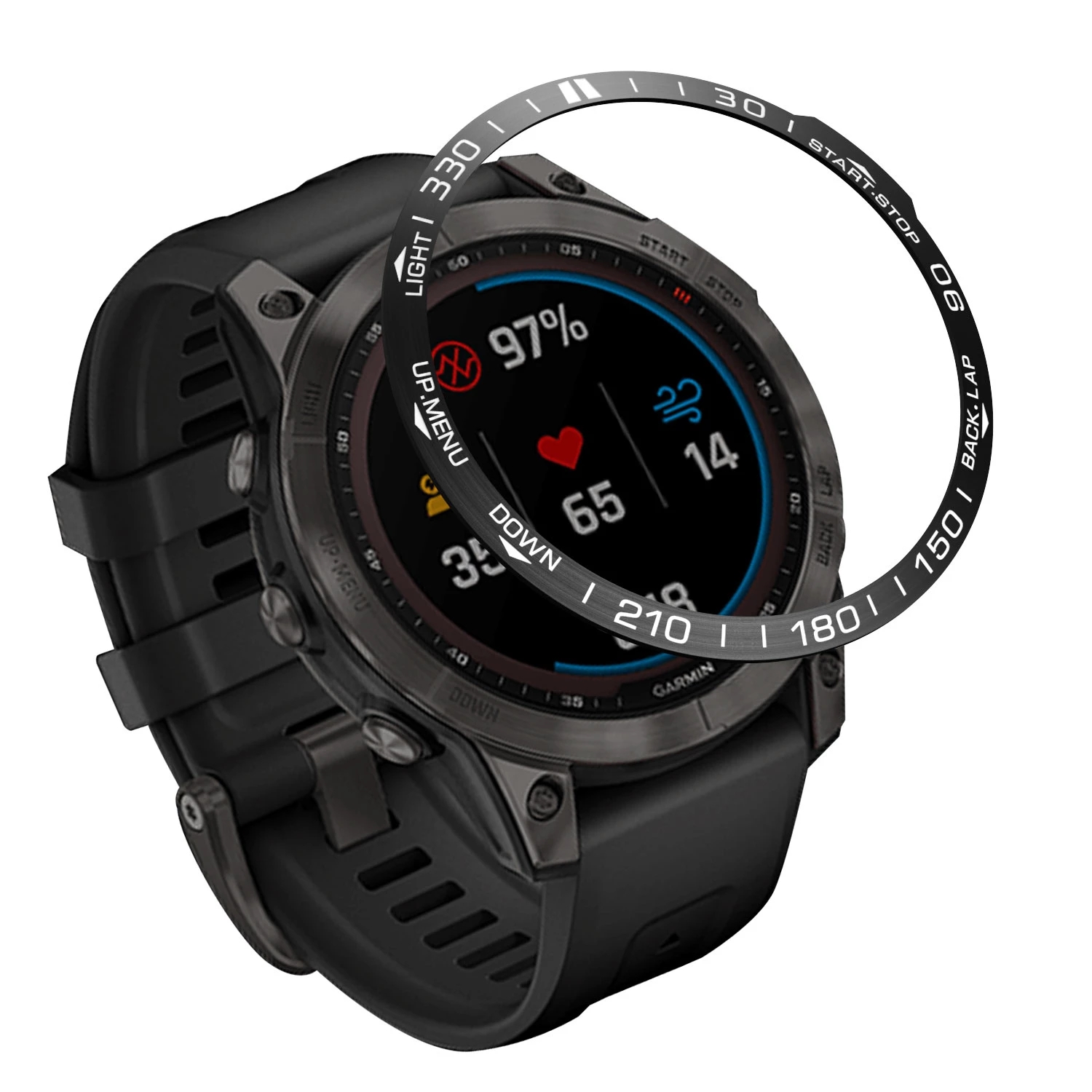 Bezel voor Garmin Fenix 7 7X6  - Smartwatch Ring Watches recensie en prijs