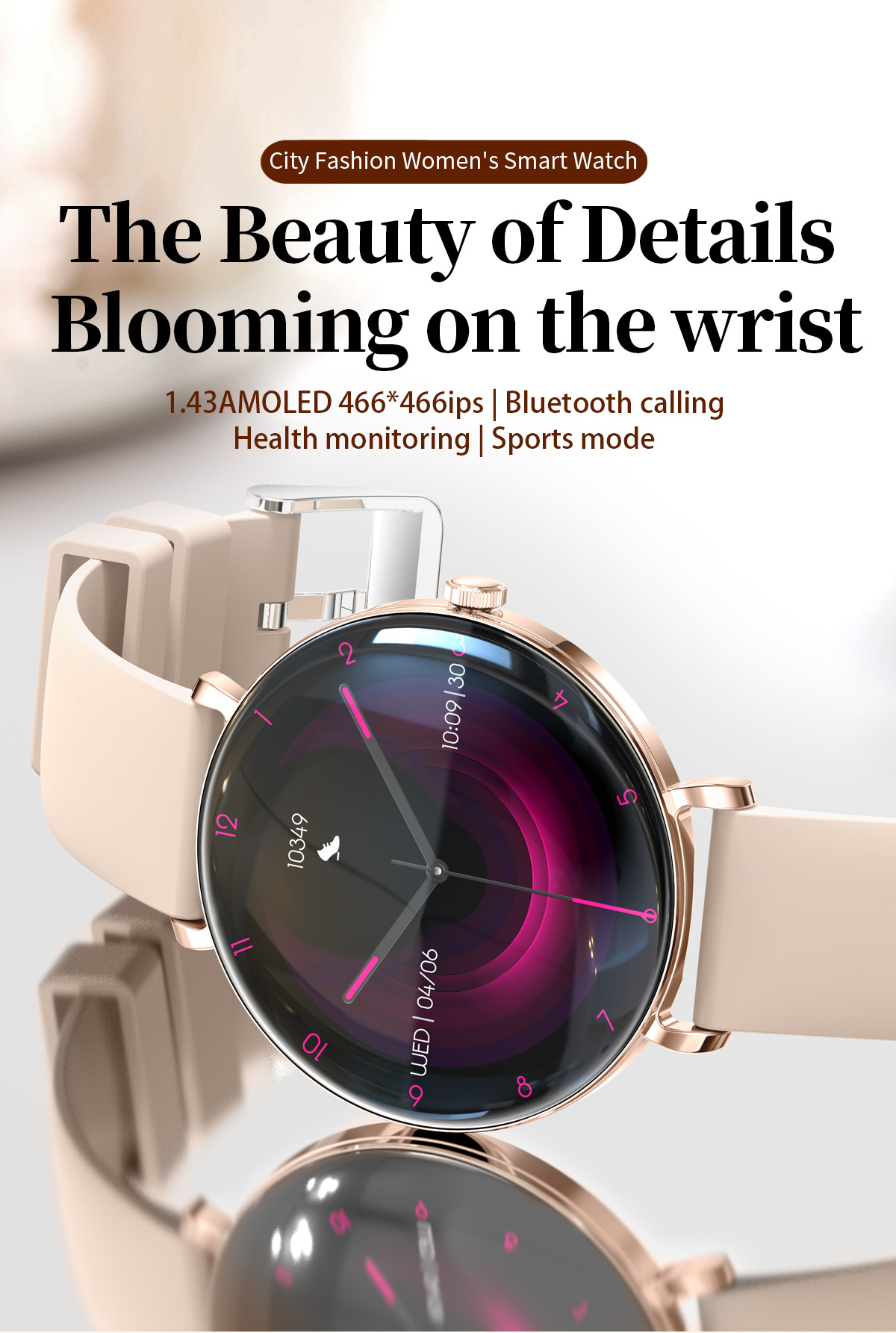V85 2025 Trendy ultradunne 1,4 - Smartwatch Trending Watches For Women recensie en prijs