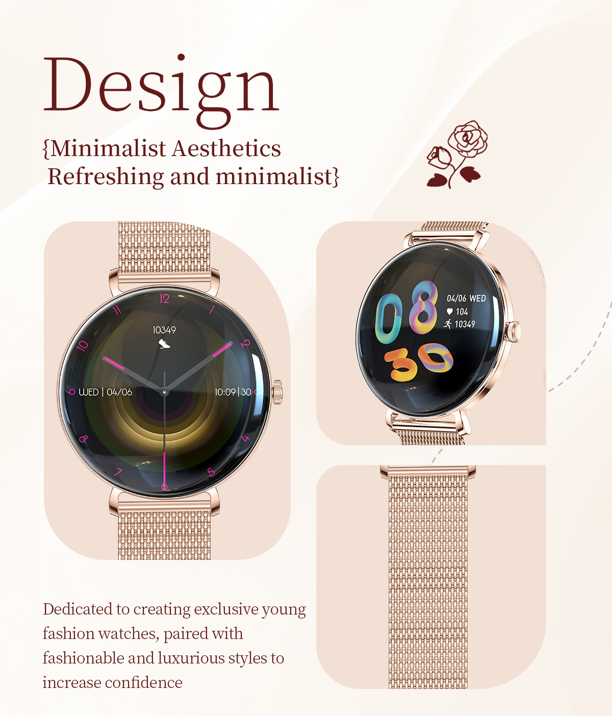 V85 2025 Trendy ultradunne 1,4 - Smartwatch Trending Watches For Women recensie en prijs