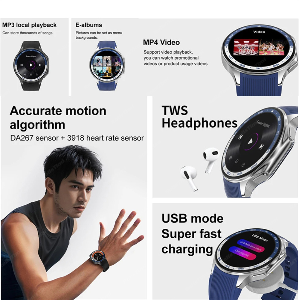 1.43 AMOLED Smart Horloge 3D S - Smartwatch Timex Watches For Men recensie en prijs