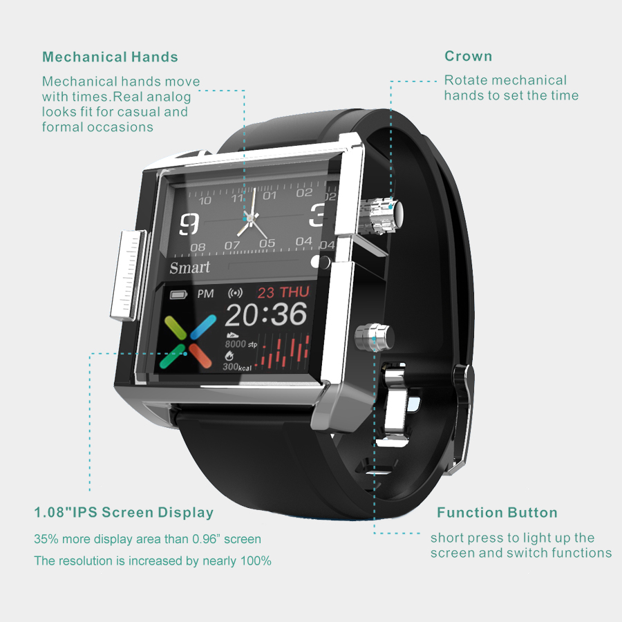 T9 Hybride Smartwatch Hartslag - Hybrid Smartwatch recensie en prijs