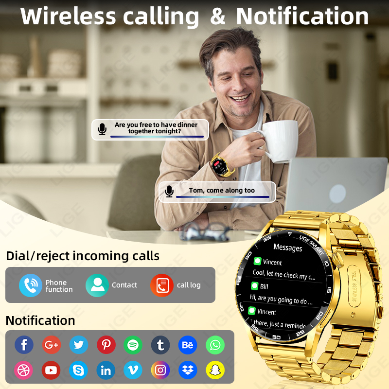 LUIK Luxe Smart Horloge Voor M - Smartwatch Luxury Watches For Women recensie en prijs