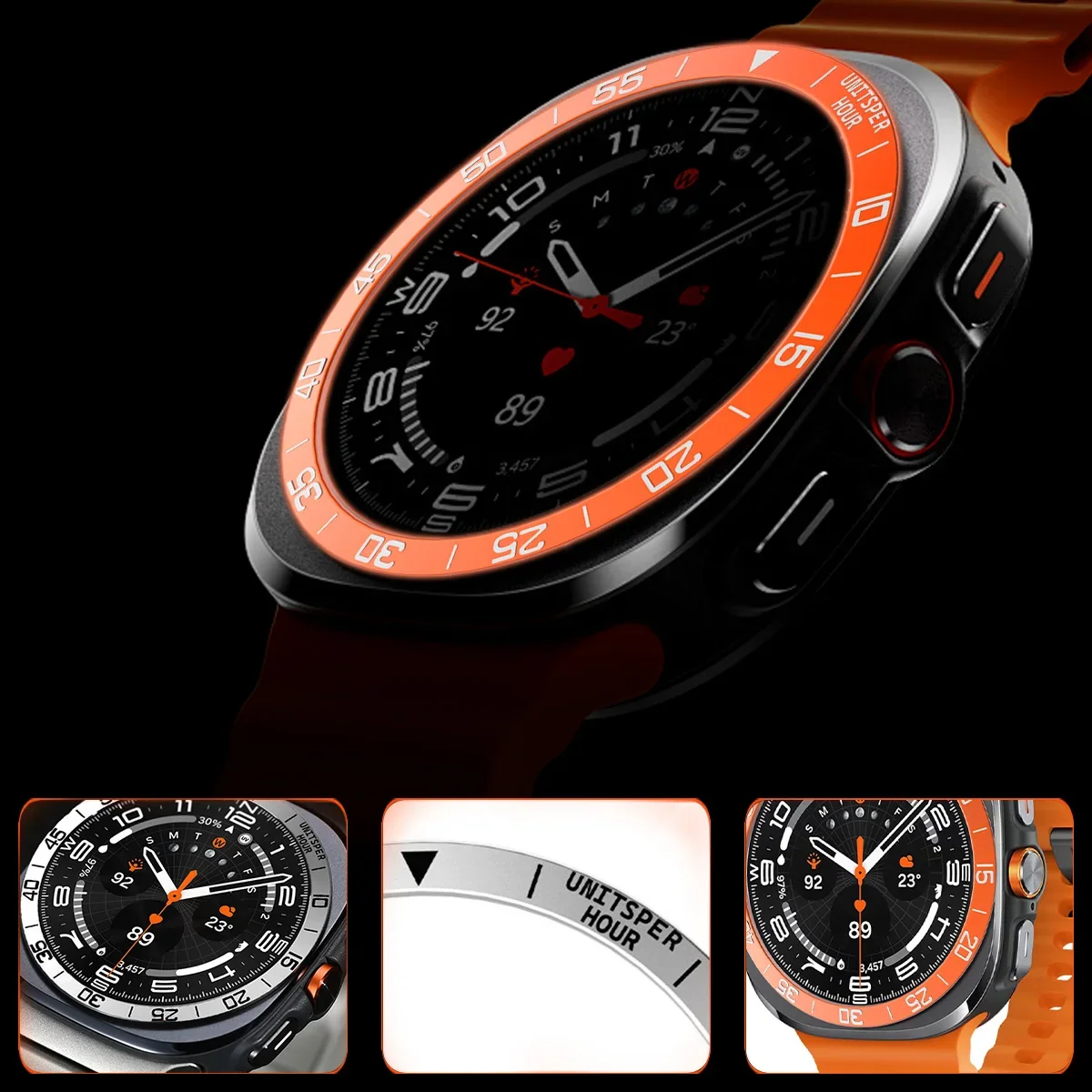 Metalen Cover Bezel Ring Case  - Smartwatch Ring Watches recensie en prijs