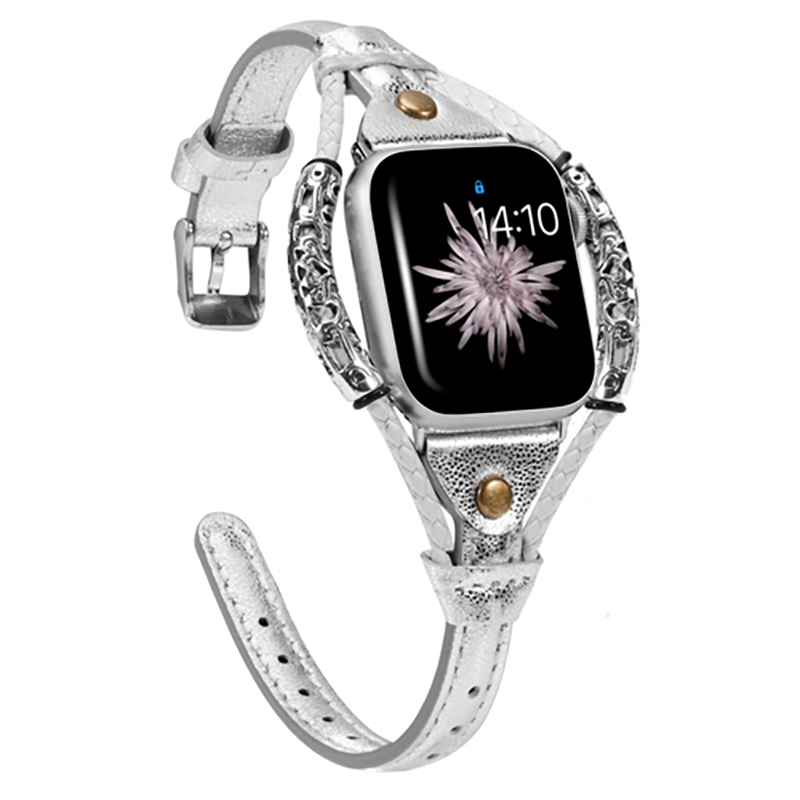 Echt Lederen Band Voor Apple H - Smartwatch Luxury Watches For Women recensie en prijs