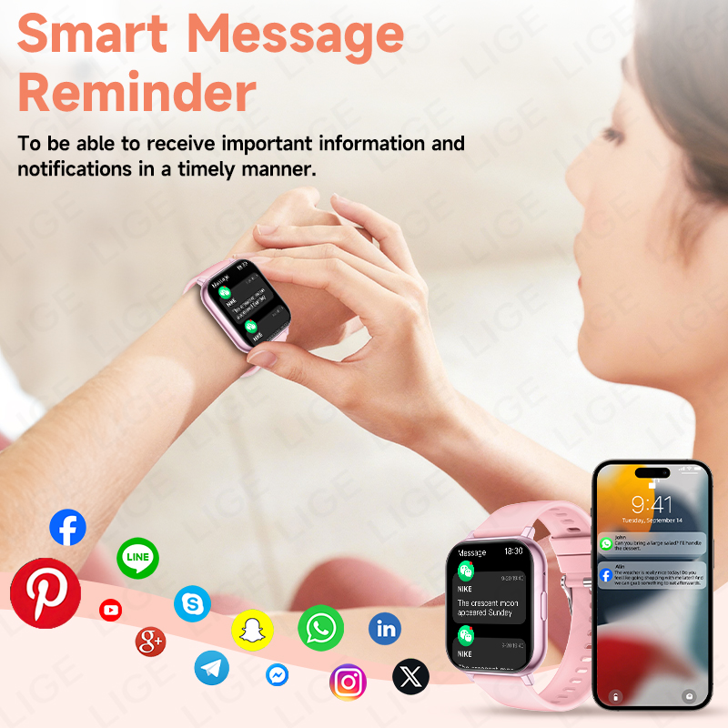 LIGE Smartwatch Heren Dames Po - Smartwatch Watches Birthday Gift For Men recensie en prijs