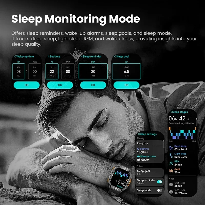 Luxe AMOLED Smartwatch Echte G - Smartwatch Military Watches For Men recensie en prijs